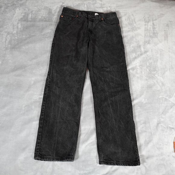 Vintage Levis 505 Regular Fit Straight Leg Jeans Mens 34x29 (Fits 32x29) FADED - Picture 1 of 11